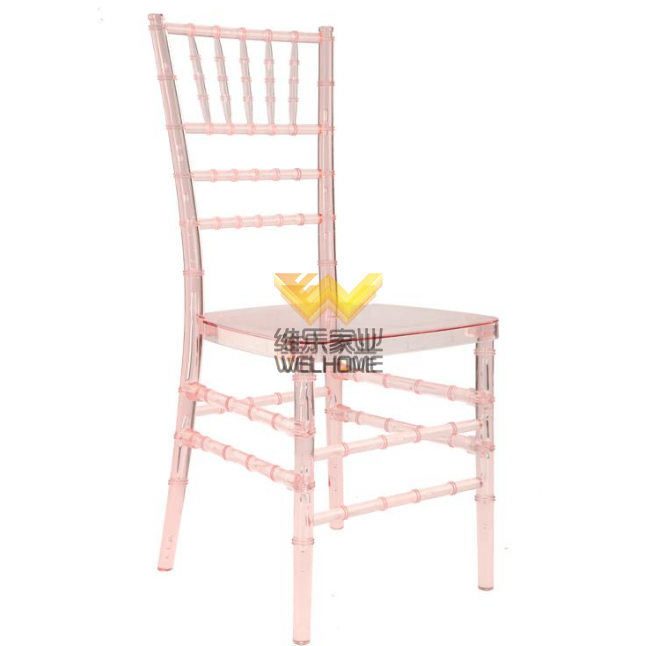 Hotsale Pink Plastic Chiavari Chair for wedding/events